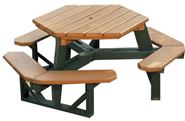 Hexagonal Picnic Tables