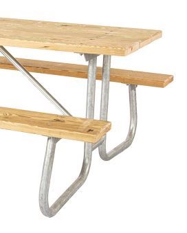 galvanized picnic table frame