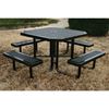 Thermoplastic Steel Picnic Table Octagonal Innovated Style
