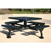 Ultra Leisure Style Square Thermoplastic Steel Picnic Table