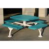 Perforated Style Octagonal Thermoplastic Steel Picnic Table