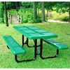 Picnic Table Perforated Style Rectangular Thermoplastic Steel