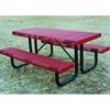 Rectangular Thermoplastic Steel Picnic Table Rolled Regal