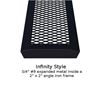 Thermoplastic Steel Picnic Table Infinity Style