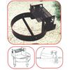 Picture of 300 Square Inch Campground Fire Ring Grill Welded Steel, Inground Tilt Back