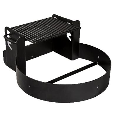 Picture of 300 Square Inch Tilt Back Steel Fire Ring