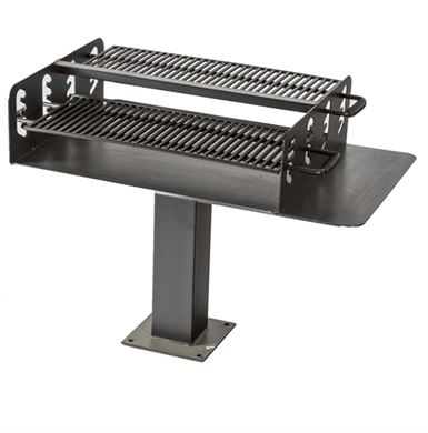 Picture of 1008 Square Inch Group Park Grill, 6" Square Pedestal Surface Mount