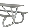Picture of 6 ft. or 8 ft. Welded 2 3/8” Galvanized Tube Picnic Table Frame - Frame Only