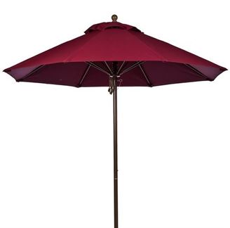 11 Ft. Fiberglass Market Umbrella with Octagonal Marine Grade Canopy