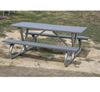 Picnic Table 8 ft Rectangular Recycled Plastic Bolted Galvanized