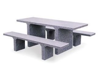 Concrete Rectangular Picnic Table ADA