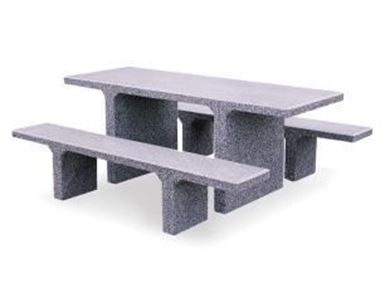 Concrete Rectangular Picnic Table ADA