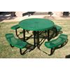 Picture of 46” Ultra Leisure Style Round Thermoplastic Steel Picnic Table, Portable