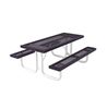 Infinity Style Rectangular Thermoplastic Steel Picnic Table