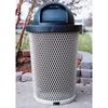 32 Gallon Tapered Expanded Metal Trash Receptacle