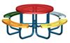 Multi-Color Round Children's Picnic Tables