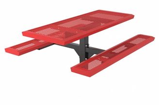 6 ft. Rectangular Thermoplastic Steel Picnic Table Infinity Style