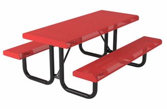 6 ft. Rectangular Thermoplastic Steel Picnic Table Innovated Style