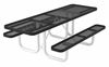 ADA Compliant Wheelchair Accessible Rectangular Thermoplastic Steel Picnic Table Ultra Leisure Style