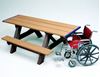 8 ft ADA Wheelchair Accessible Recycled Plastic Picnic Table