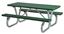 6 ft. Rectangular Plastisol Picnic Table with Bolted Galvanized Frame