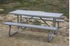 6 ft Rectangular Aluminum Picnic Table Welded Galvanized Steel CJ