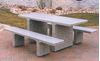 7 ft. ADA Wheelchair Accessible Concrete Rectangular Picnic Table