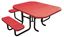 46" x 58" Octagonal ADA Perforated Thermoplastic Picnic Table, Portable or Surface Mount