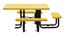 46" x 58" Expanded Metal ADA Thermoplastic Picnic Table, Handicap Accessible