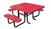 46" x 58" Perforated Metal ADA Thermoplastic Picnic Table, Handicap Accessible