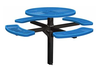 46" Single Post Thermoplastic Picnic Table