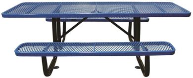 ADA 8 ft. Rectangular Picnic Table Thermoplastic, Surface Mount / Portable