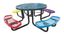 46" Round Expanded Metal Children's Picnic Table, Portable or Surface Mount