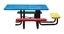 6" ADA Square Perforated Children's Picnic Table, Portable