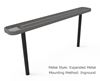 RHINO Quick Ship 6 Foot Thermoplastic Bench without Back Inground Mount