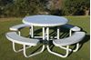 RHINO Round Solid Top Thermoplastic Picnic Table