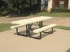 RHINO Rectangular 8 Foot Thermoplastic Picnic Table, Portable, Wheelchair Accessible on Both Ends