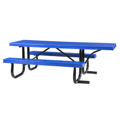 	8 ft ADA Wheelchair Accessible Fiberglass Picnic Table Welded Steel Frame