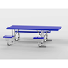 8 ft ADA Wheelchair Accessible Fiberglass Picnic Table Welded Galvanized Frame