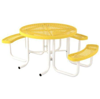 ADA Wheelchair Accessible Round Thermoplastic Picnic Table