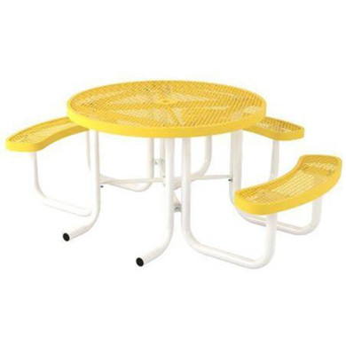 ADA Wheelchair Accessible Round Thermoplastic Picnic Table