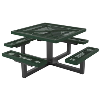 Square Thermoplastic Picnic Table, Regal Style