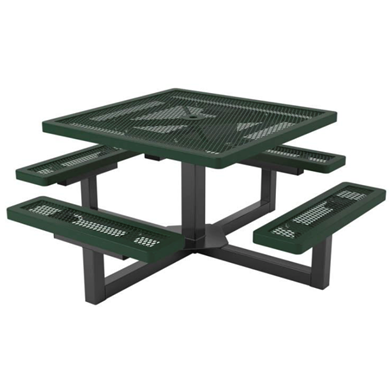 Square Thermoplastic Picnic Table, Regal Style