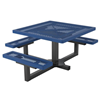 46" Square Thermoplastic Steel Picnic Table, Regal Style