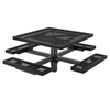 Square Thermoplastic Steel Picnic Table, Regal Style