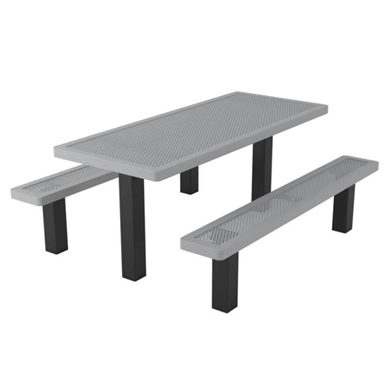 6 ft. Rectangular Thermoplastic Steel Picnic Table Innovated Style