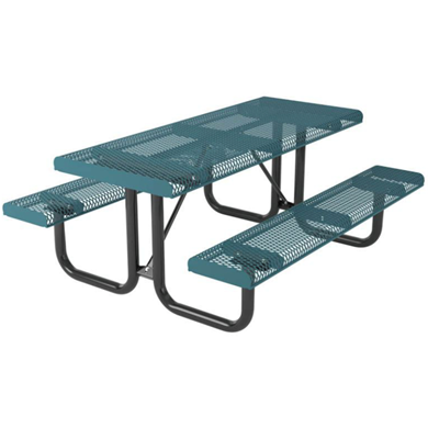 6 ft. Rectangular Thermoplastic Steel Picnic Table