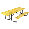 ADA Compliant Wheelchair Accessible 8 ft. Rectangular Thermoplastic Steel Picnic Table, Ultra Leisure Style