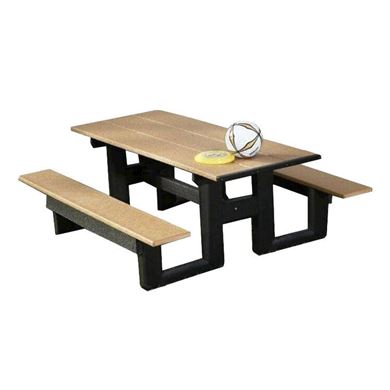 6 ft. Recycled Plastic Commercial Picnic Table Rectangular