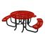 RHINO Expanded Metal 3 Seat Round Thermoplastic Picnic Table